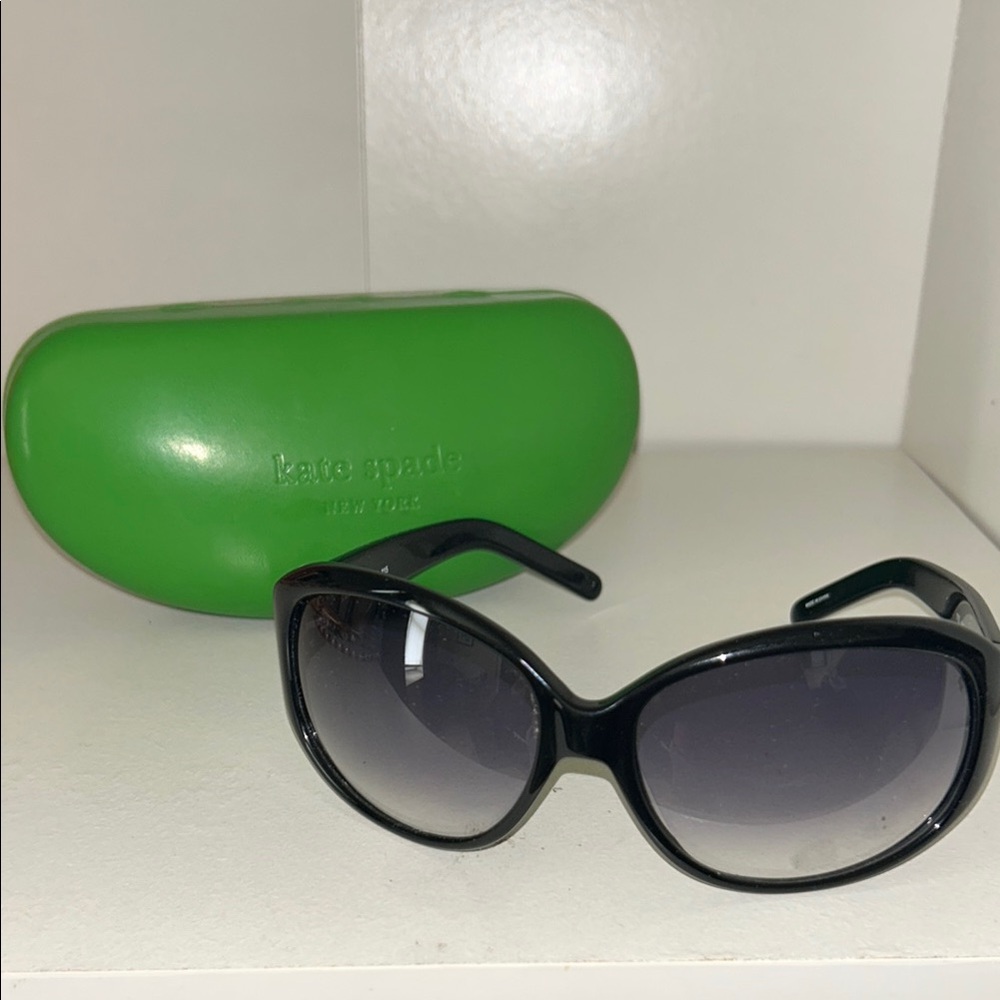 Kate Spade Black Sunglasses with Protective Case